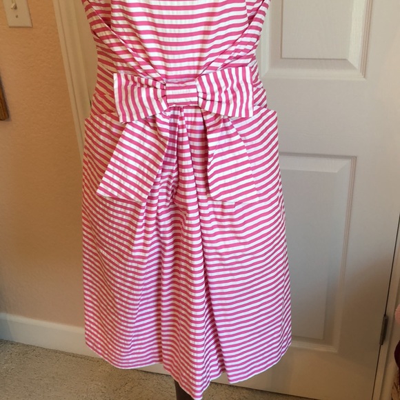 Kate Spade Pink Striped Bow Dress - Picture 4 of 7